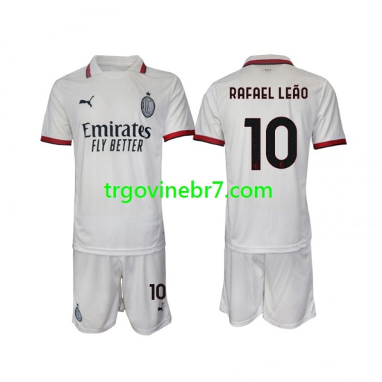 Dres AC Milan Rafael Leao 10 Gostujući 2024-2025 Kratkih Rukava - Dječji