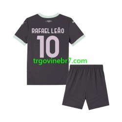Dres AC Milan Rafael Leao 10 Treći 2024-2025 Kratkih Rukava - Dječji