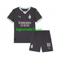 Dres AC Milan Rafael Leao 10 Treći 2024-2025 Kratkih Rukava - Dječji