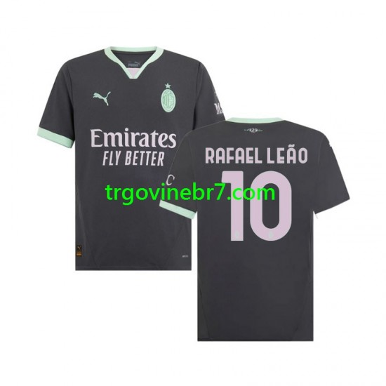 Dres AC Milan Rafael Leao 10 Treći 2024-2025 Kratkih Rukava - Muški