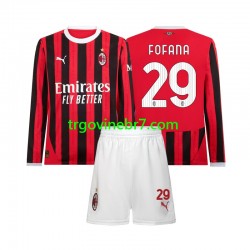 Dres AC Milan Youssouf Fofana 29 Domaći 2024-2025 Dugim Rukavima - Dječji Dres AC Milan Youssouf Fofana 29 Domaći 2024-2025 Dugim Rukavima - Dječji