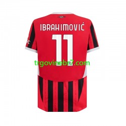 Dres AC Milan Ibrahimović 11 Domaći 2024-2025 Kratkih Rukava - Muški