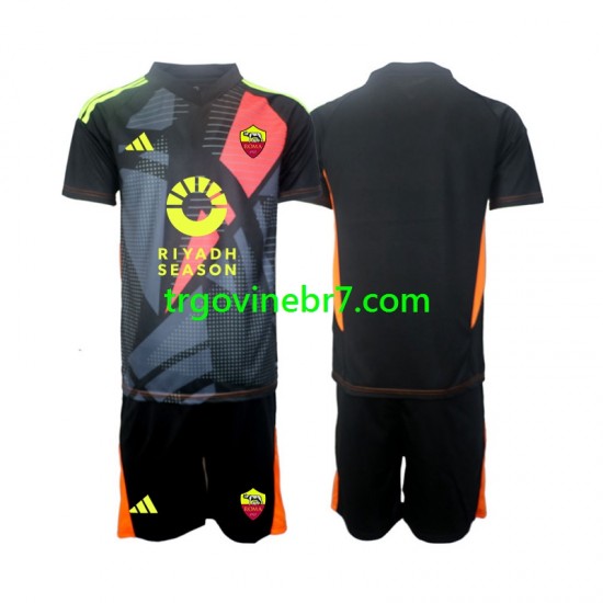Golmanski Dres - Dres Roma Domaći 2024-2025 Kratkih Rukava - Dječji