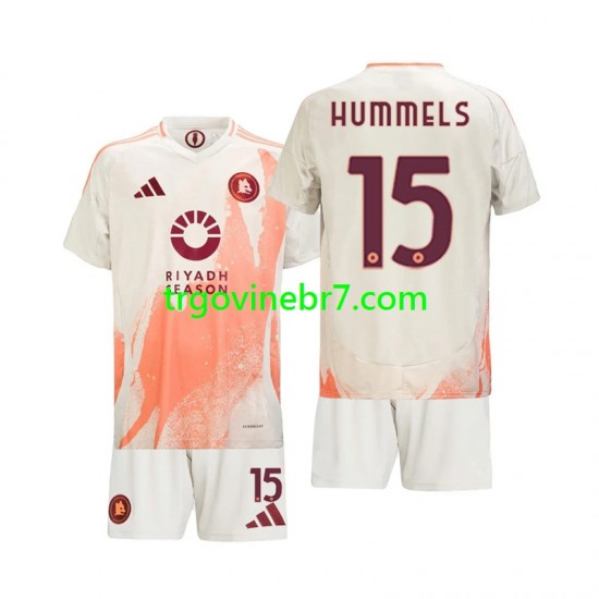 Dres Roma Mats Hummels 15 Gostujući 2024-2025 Kratkih Rukava - Dječji