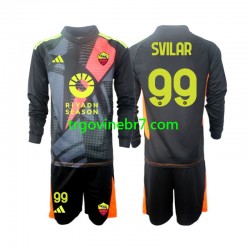 Golmanski Dres - Dres Roma Mile Svilar 99 Domaći 2024-2025 Dugim Rukavima - Dječji Golmanski Dres - Dres Roma Mile Svilar 99 Domaći 2024-2025 Dugim Rukavima - Dječji