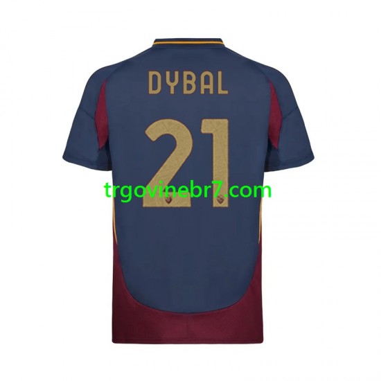 Dres Roma Paulo Dybala 21 Treći 2024-2025 Kratkih Rukava - Muški