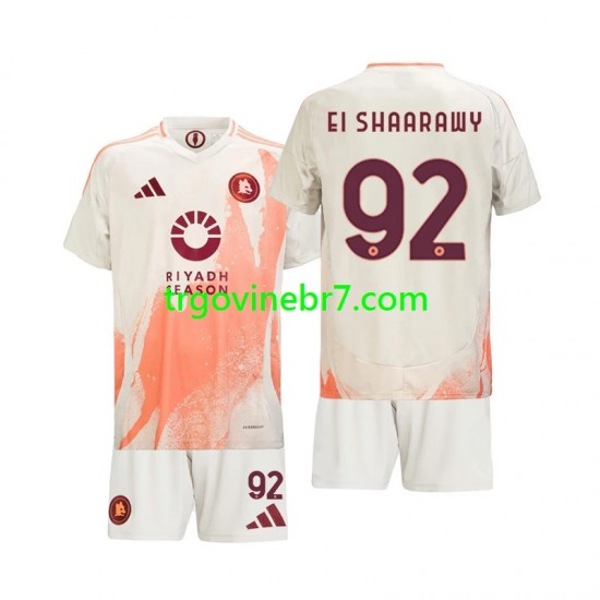 Dres Roma Stephan El Shaarawy 92 Gostujući 2024-2025 Kratkih Rukava - Dječji