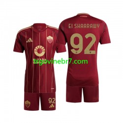Dres Roma Stephan El Shaarawy 92 Domaći 2024-2025 Kratkih Rukava - Dječji Dres Roma Stephan El Shaarawy 92 Domaći 2024-2025 Kratkih Rukava - Dječji