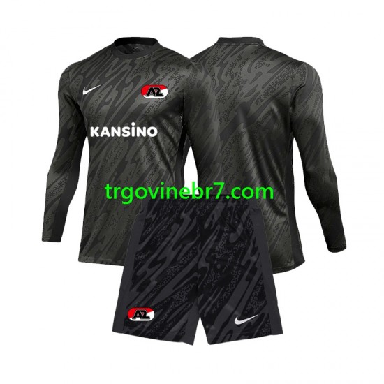 Golmanski Dres - Dres AZ Alkmaar Gostujući 2024-2025 Dugim Rukavima - Dječji