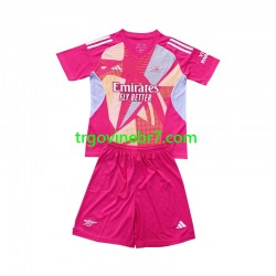 Golmanski Dres - Dres Arsenal Gostujući 2024-2025 Kratkih Rukava - Dječji