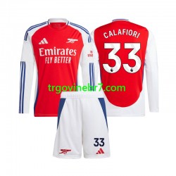 Dres Arsenal Riccardo Calafiori 33 Domaći 2024-2025 Dugim Rukavima - Dječji