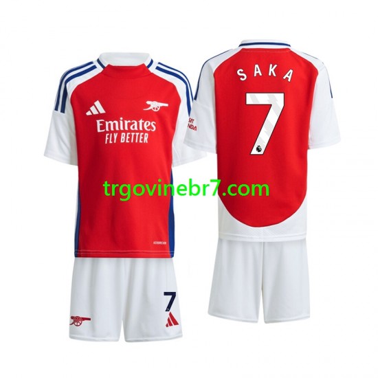 Dres Arsenal Saka 7 Domaći 2024-2025 Kratkih Rukava - Dječji