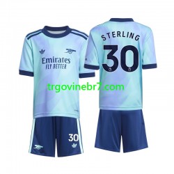 Dres Arsenal Sterling 30 Treći 2024-2025 Kratkih Rukava - Dječji