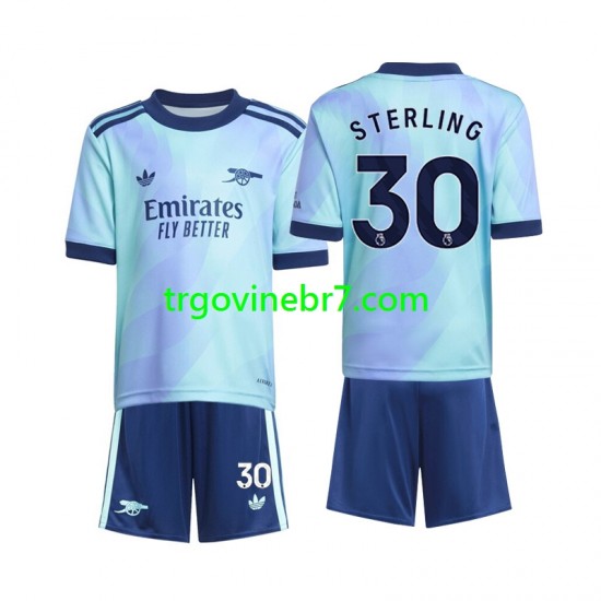 Dres Arsenal Sterling 30 Treći 2024-2025 Kratkih Rukava - Dječji