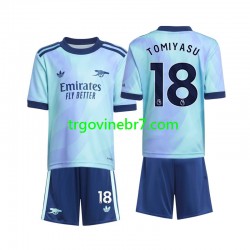 Dres Arsenal Takehiro Tomiyasu 18 Treći 2024-2025 Kratkih Rukava - Dječji