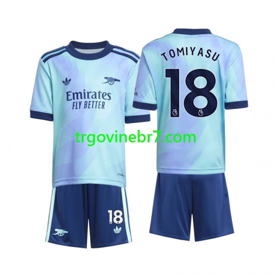 Dres Arsenal Takehiro Tomiyasu 18 Treći 2024-2025 Kratkih Rukava - Dječji