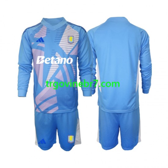 Golmanski Dres - Dres Aston Villa Treći 2024-2025 Dugim Rukavima - Dječji