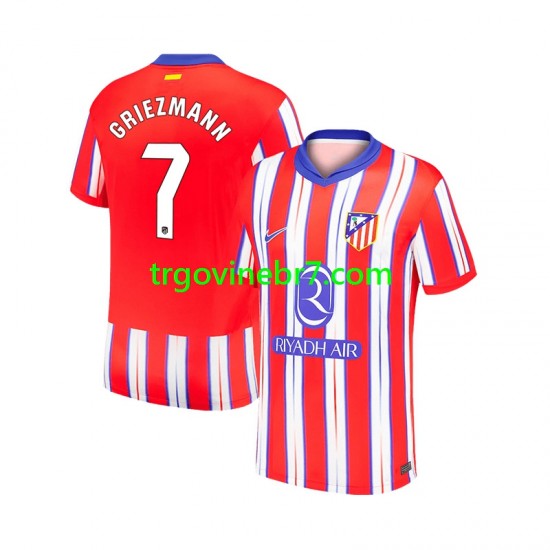 Dres Atlético Madrid Antoine Griezmann 7 Domaći 2024-2025 Kratkih Rukava - Muški
