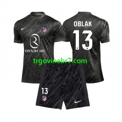 Golmanski Dres - Dres Atlético Madrid Jan Oblak 13 Domaći 2024-2025 Kratkih Rukava - Dječji