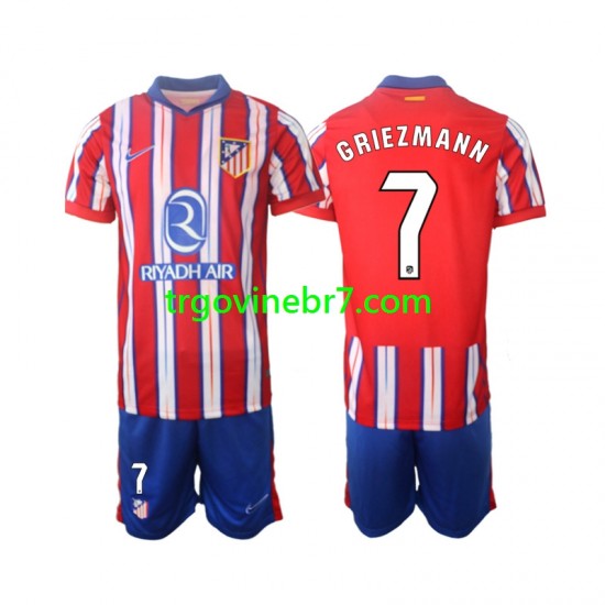 Dres Atlético Madrid Griezmann 7 Domaći 2024-2025 Kratkih Rukava - Dječji