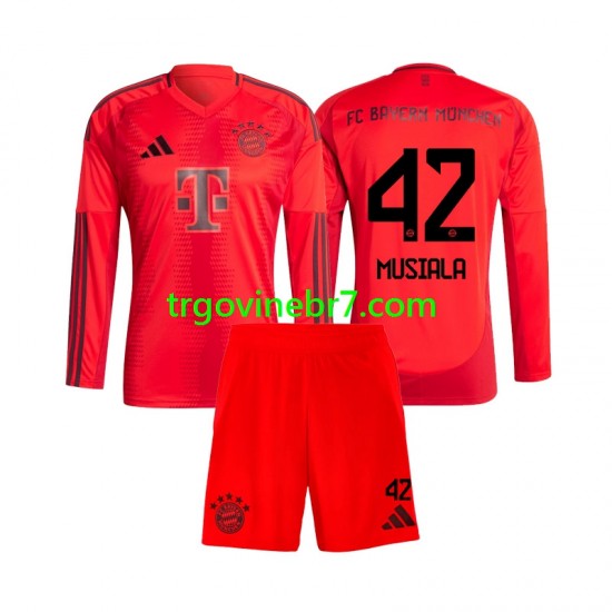 Dres FC Bayern München Jamal Musiala 42 Domaći 2024-2025 Dugim Rukavima - Dječji