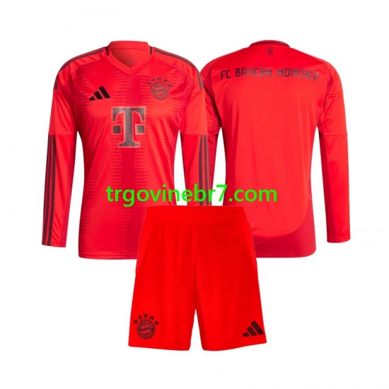 Dres FC Bayern München Domaći 2024-2025 Dugim Rukavima - Dječji