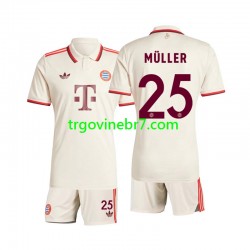 Dres FC Bayern München Muller 25 Treći 2024-2025 Kratkih Rukava - Dječji Dres FC Bayern München Muller 25 Treći 2024-2025 Kratkih Rukava - Dječji