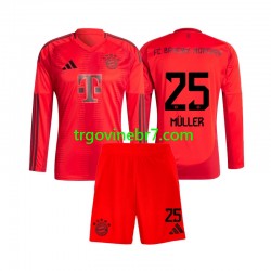 Dres FC Bayern München Thomas Muller 25 Domaći 2024-2025 Dugim Rukavima - Dječji Dres FC Bayern München Thomas Muller 25 Domaći 2024-2025 Dugim Rukavima - Dječji