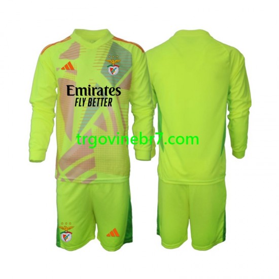Golmanski Dres - Dres Benfica Domaći 2024-2025 Dugim Rukavima - Dječji