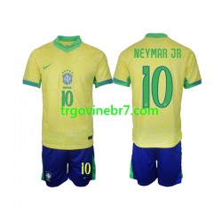 Dres Brazil Neymar JR 10 Domaći 2024 Kratkih Rukava - Dječji Dres Brazil Neymar JR 10 Domaći 2024 Kratkih Rukava - Dječji