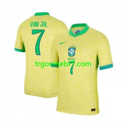 Dres Brazil VINI JR 7 Domaći 2024 Kratkih Rukava - Muški Dres Brazil VINI JR 7 Domaći 2024 Kratkih Rukava - Muški
