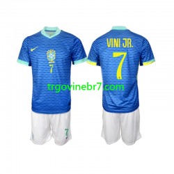 Dres Brazil VINI JR 7 Gostujući 2024 Kratkih Rukava - Dječji Dres Brazil VINI JR 7 Gostujući 2024 Kratkih Rukava - Dječji