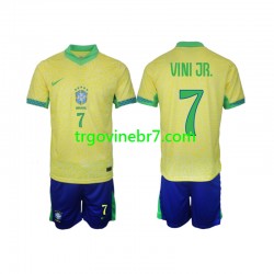 Dres Brazil VINI JR 7 Domaći 2024 Kratkih Rukava - Dječji Dres Brazil VINI JR 7 Domaći 2024 Kratkih Rukava - Dječji