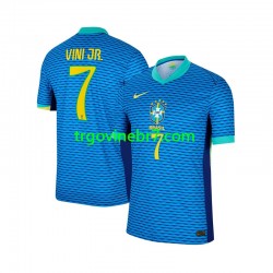 Dres Brazil Vinicius Junior 7 Gostujući 2024 Kratkih Rukava - Muški Dres Brazil Vinicius Junior 7 Gostujući 2024 Kratkih Rukava - Muški
