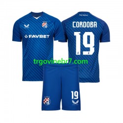 Dres Dinamo Zagreb Juan Cordoba 19 Domaći 2024-2025 Kratkih Rukava - Dječji
