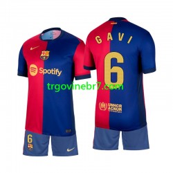 Dres FC Barcelona Gavi 6 Domaći 2024-2025 Kratkih Rukava - Dječji Dres FC Barcelona Gavi 6 Domaći 2024-2025 Kratkih Rukava - Dječji