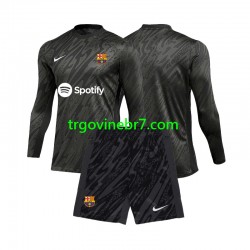Golmanski Dres - Dres FC Barcelona Treći 2024-2025 Dugim Rukavima - Dječji