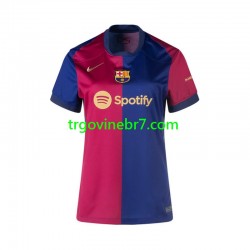 Dres FC Barcelona Domaći 2024-2025 Kratkih Rukava - Ženska Dres FC Barcelona Domaći 2024-2025 Kratkih Rukava - Ženska