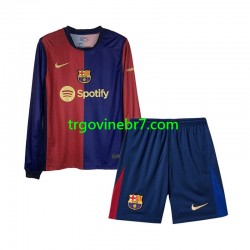 Dres FC Barcelona Domaći 2024-2025 Dugim Rukavima - Dječji Dres FC Barcelona Domaći 2024-2025 Dugim Rukavima - Dječji