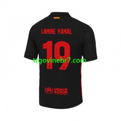 Dres FC Barcelona LAMINE YAMAL 19 UCL Font Gostujući 2024-2025 Kratkih Rukava - Muški