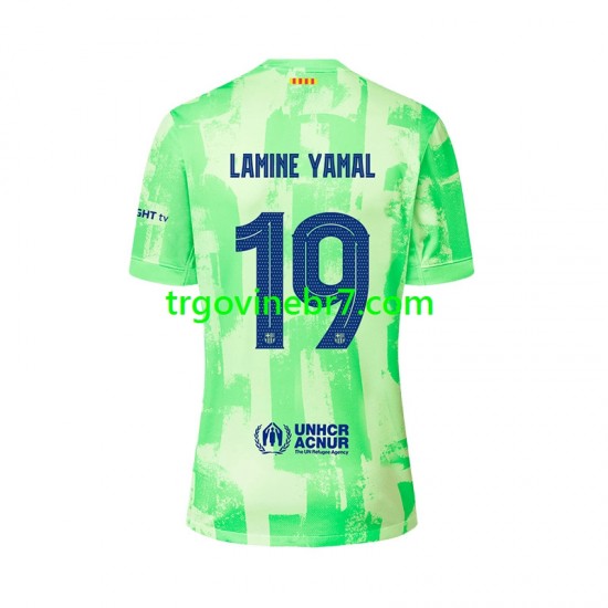 Dres FC Barcelona LAMINE YAMAL 19 UCL Font Treći 2024-2025 Kratkih Rukava - Muški