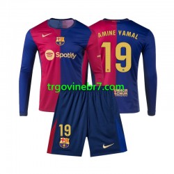 Dres FC Barcelona Lamine Yamal 19 Domaći 2024-2025 Dugim Rukavima - Dječji
