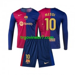 Dres FC Barcelona Lionel Messi 10 Domaći 2024-2025 Dugim Rukavima - Dječji