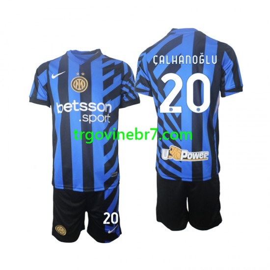 Dres Inter Milan Hakan Calhanoglu 20 Domaći 2024-2025 Kratkih Rukava - Dječji
