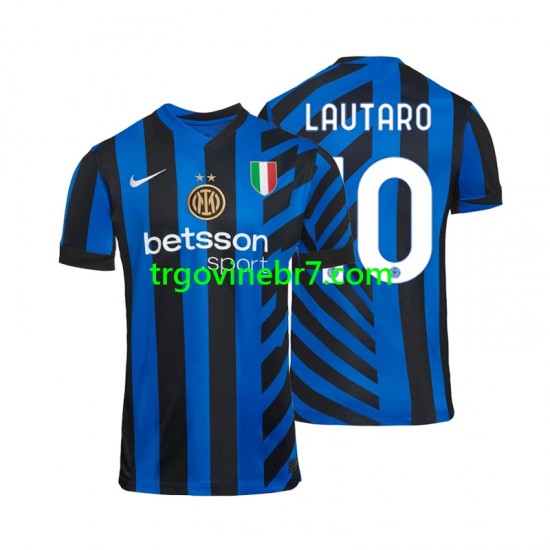 Dres Inter Milan Lautaro 10 Domaći 2024-2025 Kratkih Rukava - Muški