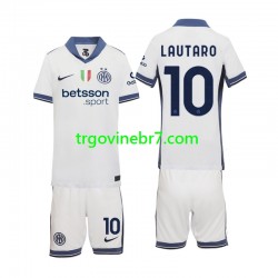 Dres Inter Milan Lautaro 10 Gostujući 2024-2025 Kratkih Rukava - Dječji