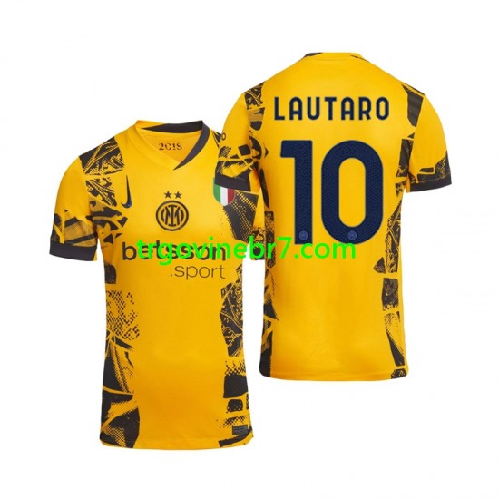 Dres Inter Milan Lautaro 10 Treći 2024-2025 Kratkih Rukava - Muški