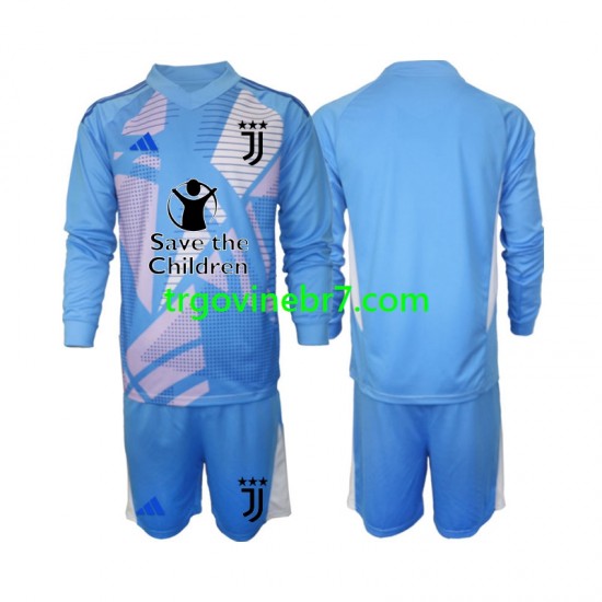 Golmanski Dres - Dres Juventus Domaći 2024-2025 Dugim Rukavima - Dječji