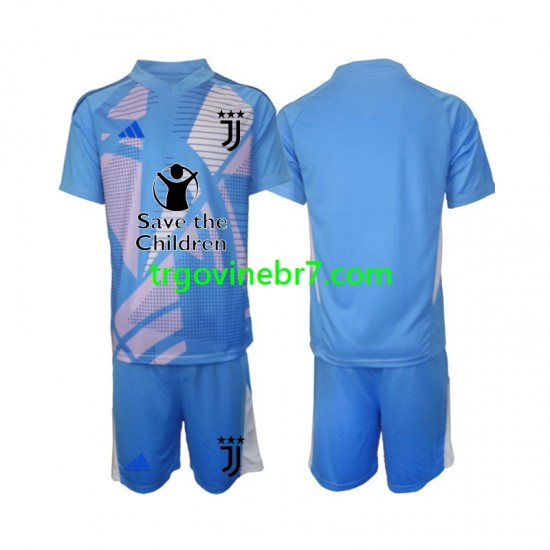 Golmanski Dres - Dres Juventus Domaći 2024-2025 Kratkih Rukava - Dječji