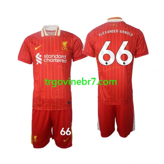 Dres Liverpool Alexander-Arnold 66 Domaći 2024-2025 Kratkih Rukava - Dječji